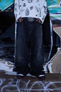 Onyx Denim – Cut & Sew Stone Washed Distressed Jeans