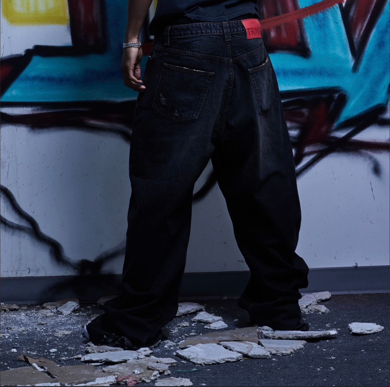 Onyx Denim – Cut & Sew Stone Washed Distressed Jeans